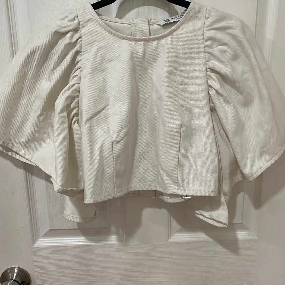 Zara Elegant Cream Blouse